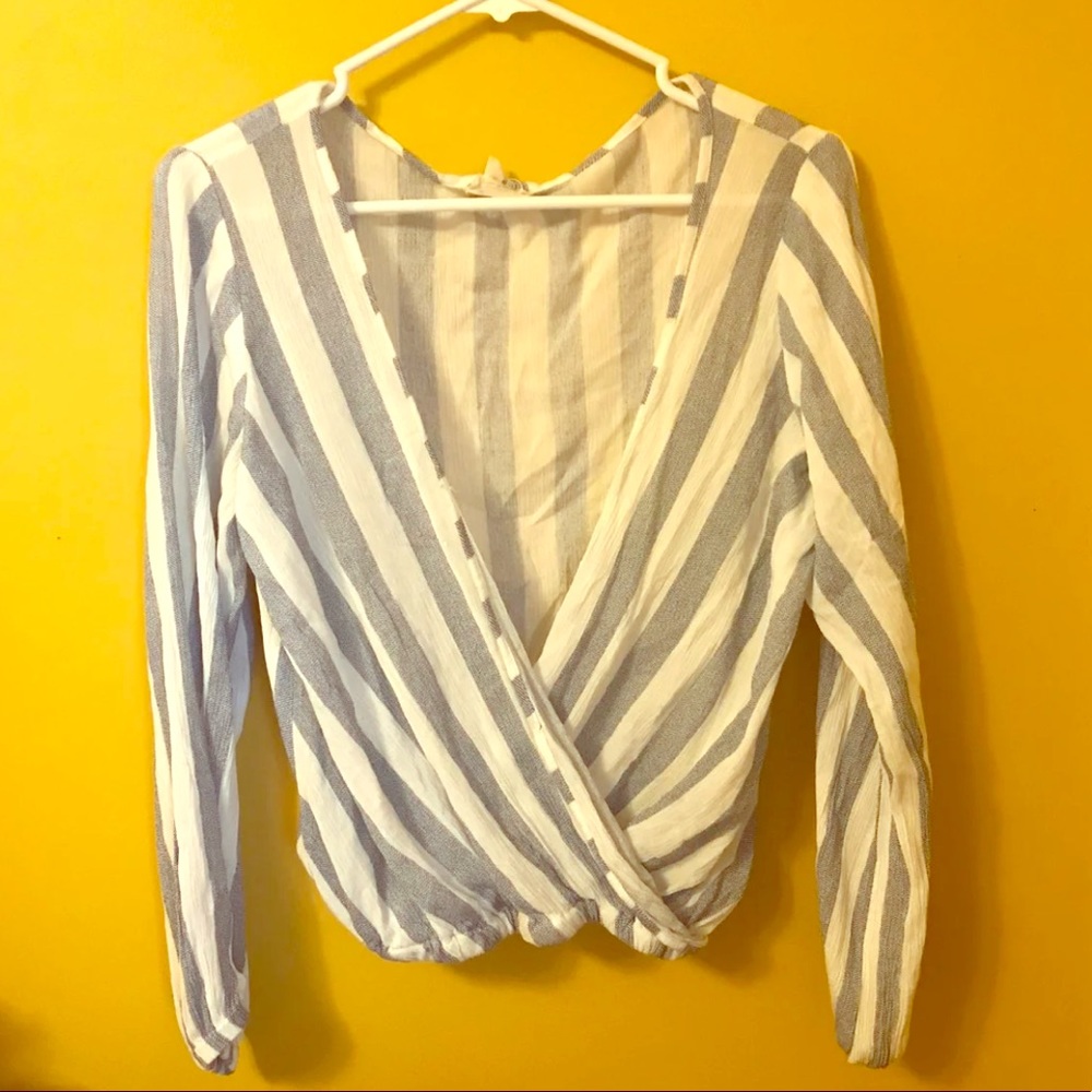Blue & White Blouse